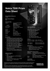 Nokia 7500 Prism Brochure