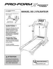 ProForm Sport 1100 Treadmill Canadian French Manual