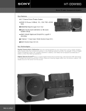 Sony HT-DDW900 Marketing Specifications