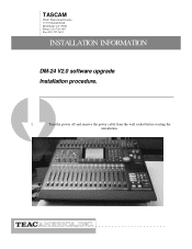 TASCAM DM-24 Installation and Use EPROM Replacement Instructions