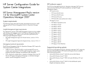 HP ProLiant ML750 HP Server Configuration Guide for System Center Integrations