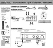 Insignia NS-R5101HD Quick Setup Guide (French)