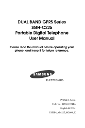 Samsung SGH-C225 User Manual (user Manual) (ver.f2) (English)