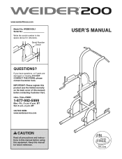 Weider 200 Bench English Manual