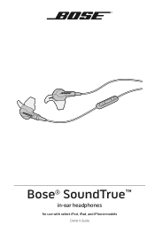 Bose SoundTruein-ear Owner's guide - Apple