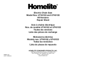 Homelite UT43122 Replacement Parts List