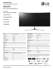 LG 34UC97-S Specification - English