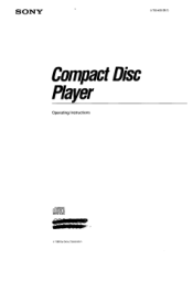 Sony CDP-C9ESD Operating Instructions