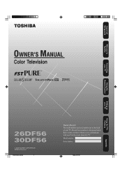 Toshiba 26DF56 Owner's Manual - English