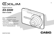 Casio EX S500 Owners Manual