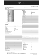 Electrolux ERMC2295AS Product Specifications Sheet English