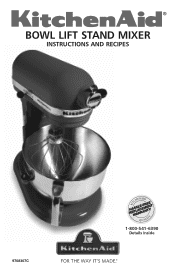 KitchenAid KG25H0XER Use & Care Guide