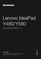 Lenovo IdeaPad Y580 Ideapad Y480, Y580 User Guide V1.0 (Norwegian)