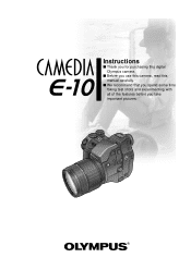 Olympus E10 E-10 Instructions (English)