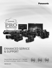 Panasonic AW-RP150GJ Pro Video Enhanced Service and Support Brochure