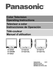 Panasonic CT20G8G CT20G8G User Guide