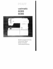 Pfaff Varimatic 6089 Owner's Manual