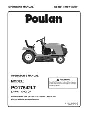 Poulan PO17542LT-om-f-half.indd User Manual