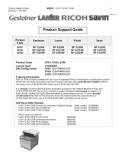 Ricoh C221SF Support Guide