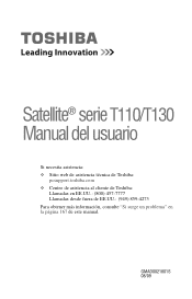 Toshiba T115 S1100 Spanish User Guide