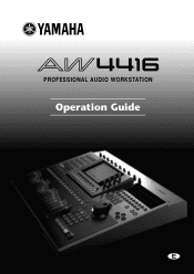Yamaha AW4416 Owner's Manual