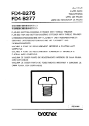 Brother International FD4-B276 Parts Manual - English