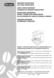 DeLonghi EC155 Owner Manual