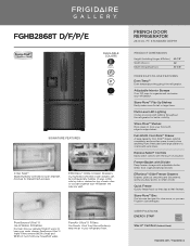 Frigidaire FGHB2868TD Product Specifications Sheet