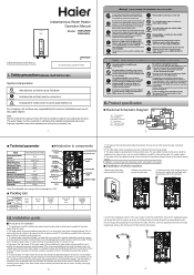 Haier EI39G1MW G1M User Manual
