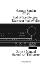 Harman Kardon AVR45 Owners Manual