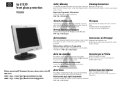 HP L1520 hp l1520 15'' lcd monitor - d5063a, front glass protection (p5096a) - installation guide