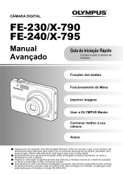 Olympus FE 240 FE-230 Manual Avançado (Português)
