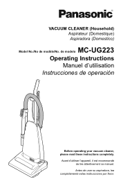 Panasonic MC-UG223 MC-UG223 Owner's Manual (Multi Language)