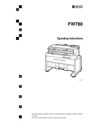 Ricoh FW780 Operating Instructions