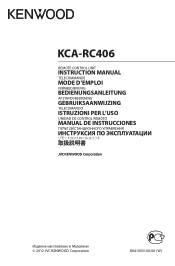 Kenwood KCA-RC406 Operation Manual