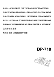 Kyocera KM-C3232 DP-710 Installation Guide