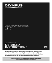 Olympus LS-7 LS-7 Detailed Instructions (English)