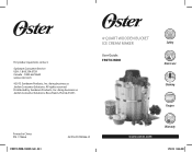 Oster 4-Quart Wooden Bucket Ice Cream Maker Instruction Manual