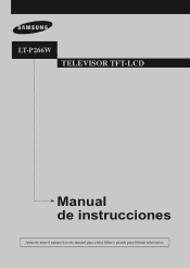 Samsung LT-P266W User Manual (user Manual) (ver.1.0) (Spanish)