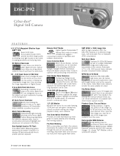Sony DSC-P92 Marketing Specifications