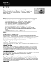Sony DSC-W610 Marketing Specifications (Silver model)