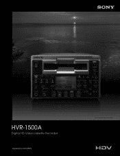 Sony HVR1500A Product Brochure (HVR-1500A_Brochure Final 3-08)