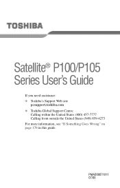 Toshiba Satellite P105-S6134 User Guide
