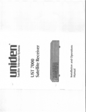 Uniden UST7000 English Owners Manual