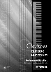 Yamaha CLP-990M Reference Booklet