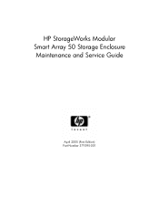 HP 50 StorageWorks Modular Smart Array 50 Storage Enclosure Maintenance and Service Guide