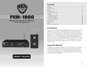 Nady PEM-1000 Manual