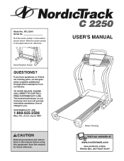 NordicTrack C2250 Treadmill English Manual