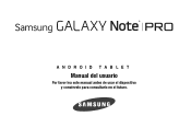 Samsung SM-P907A User Manual At&t Note Pro Sm-p907a Kit Kat Spanish User Manual Ver.nd7_f4 (Spanish(north America))