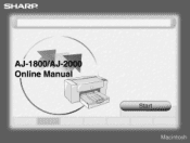 Sharp AJ-2000 AJ-Printer Operation Manual for Mac®